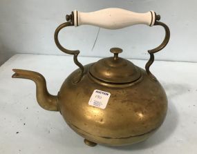 Vintage Brass Tea Pot
