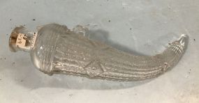 Glass Power Horn Flask
