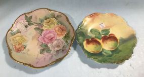 Bavaria Hand Painted Charger and Limoge Charger