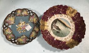 Two Hand Painted Plates