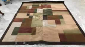 Mohawk Home "Golden Rod" Geometic Square Design Area Rug