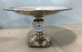 "Stirling Castle" Sterling & Crystal Compote