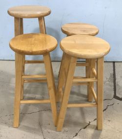 Four Modern Bar Stools