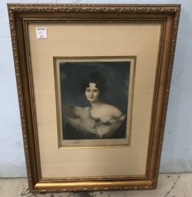 "Princess Metternich" Mezzotint No. 89 by Sir Thomas Lawrence
