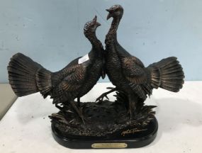 "Spring Warriors" NWTF Resin Turkey Statue