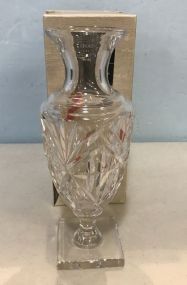 Signed Sevres 10" Crystal Vase