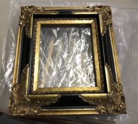 Three Modern Black and Gold 8" x 10" frames