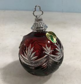 Waterford Ruby Red "Winter Wonderland" Christmas Ornament