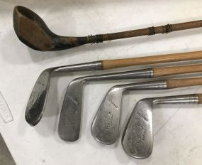 Collectible Shaler "Metal" Gold Clubs
