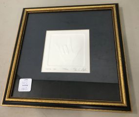 Blanche Batson "I Love You" 92/500 Sculpted Paper Art