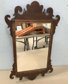 Antique Small Chippendale Style Wall Mirror