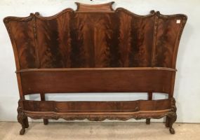 Antique French Walnut 55" Full Size Bed