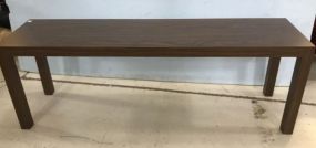 Mid Century Modern Oak Finish Sofa Table