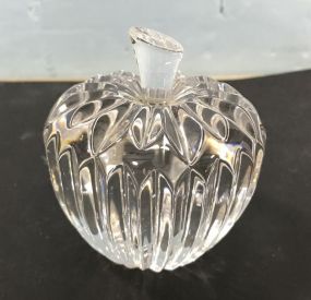 Waterford Crystal Strawberry Paperweight 3"h