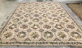 Chinese Woollin Needle Point "Somerset/Bone" Area Rug