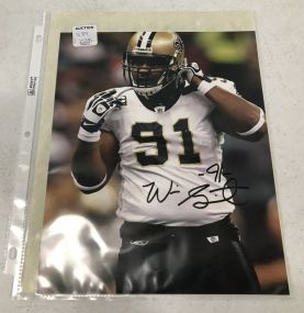 Signed 8" x 10" Photo of Will Smith 2010 Saints