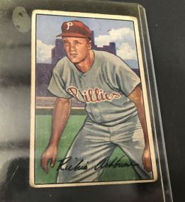 1952 Bowman "Richie Ashburn" Baseball Card