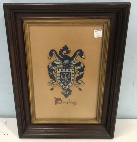 Painted "Dunlap" Family Crest