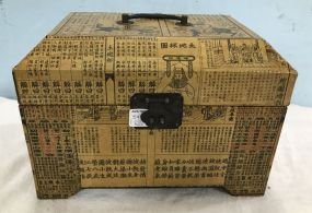 Chinese Paper Lined Storage Box