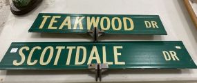 Two Metal Street Signs
