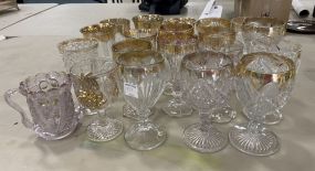 Depression Era Pressed Glass Stems