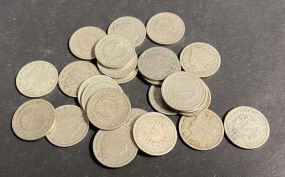 25 Liberty "V" Nickels 1900 and Later