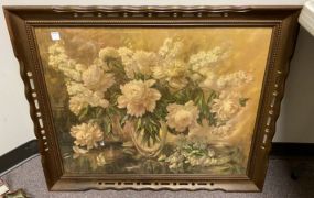 Vintage Framed Floral Print