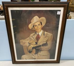 J.M. Garner 1978 "Hank Williams" Print