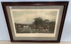 "Sir Richard Sutton and The Quorn Hounds" Hunt Scene Print