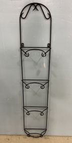 47" Four Slot Metal Wall Rack