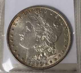 1885 Morgan Silver Dollar XF