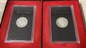 Two 1971 Eisenhower "S" Dollar Coins