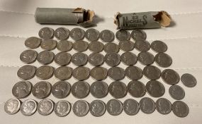 1930's-1950's Nickels, Group of 1964 Nickels, and Modern Dimes