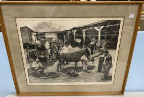 Phillip Sage Signed "Morning Hitchup" Print