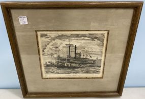 Phillip Sage Signed "Natchez Underway" Print