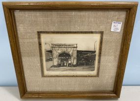 Phillip Sage Signed "French Market" Print