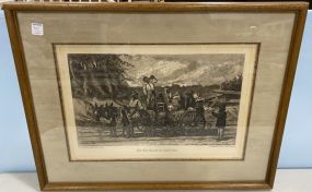 Phillip Sage Signed "On the Road to Natchez" Print