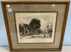 Phillip Sage Signed "Plantation Workers" Print