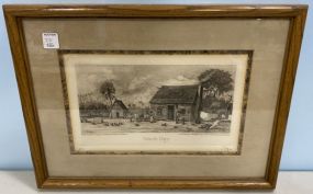 Phillip Sage Signed "Wash Day" Print