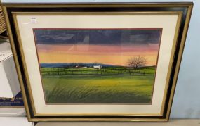 William R. Dunlap "Spring Light Valley Watch" Painting
