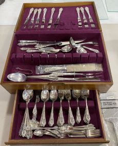 Wallace Sterling "RosePoint" Flatware Set