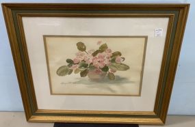 "African Violets" Watercolor by Mary Stewart