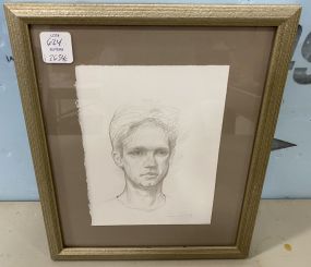 Jerrod Partridge "Self Portrait" Sketch