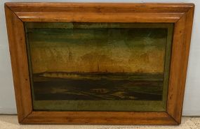 Print Reverse "Prospective View of the City of Glascow"