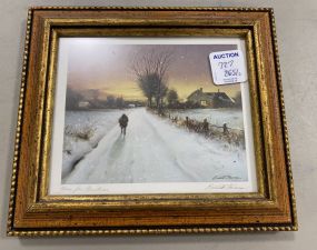 "Home for Christmas" Print Signed Emmitt Thames