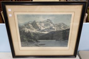 "Zugspitze UND Eibsee Print by E.T. Compton Pinx
