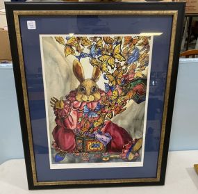 Sherry Dole Signed "Butterfly Surprise" Print
