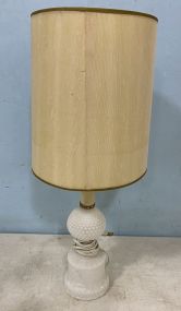 Hobnail Milk Glass Table Lamp