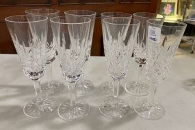 Set of 8 Waterford "Lismore" Champagne Glasses