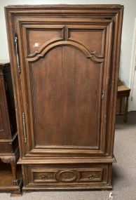 Late 1800's English Single Door Armoire